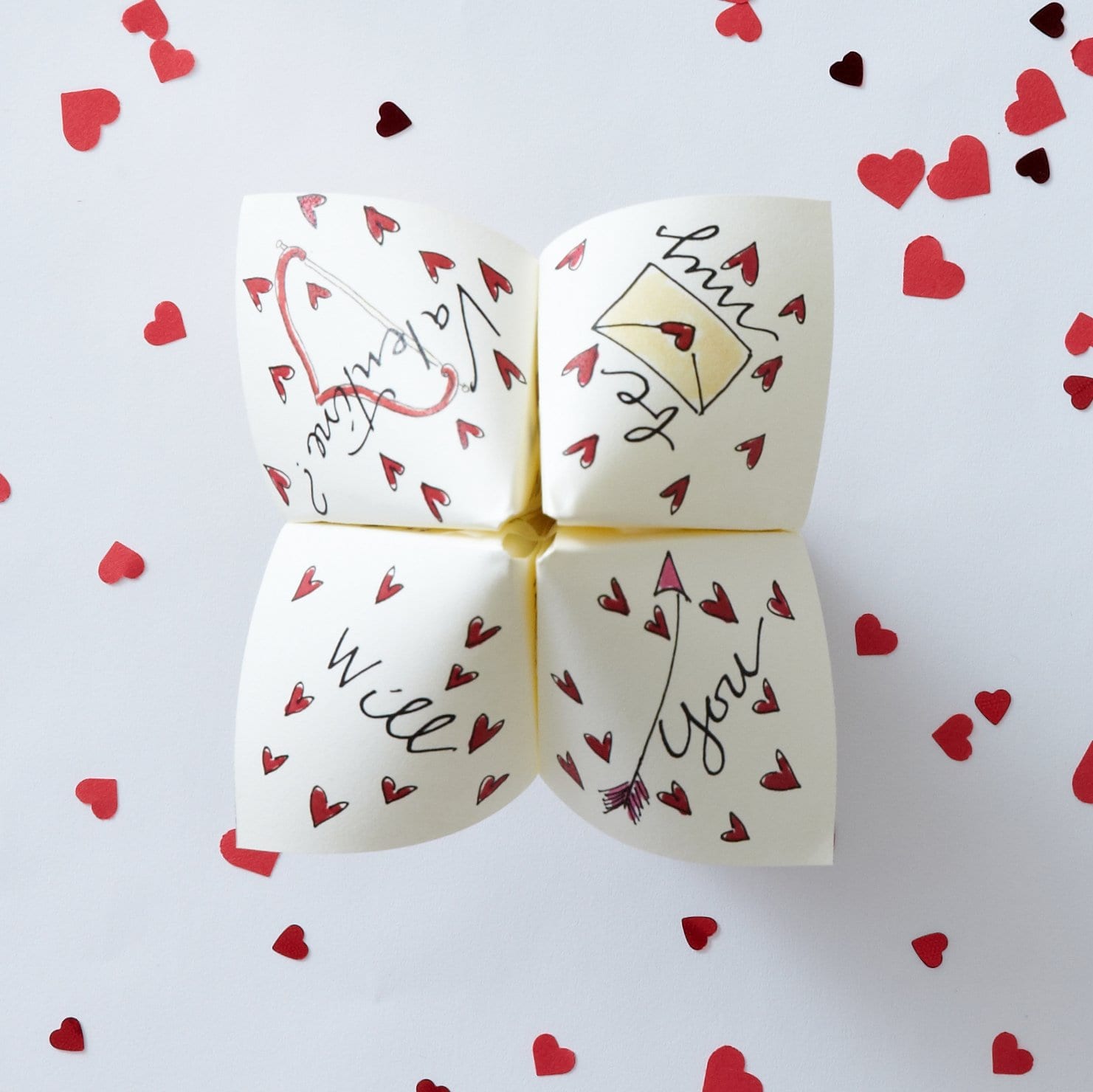 Valentine Cootie Catcher Darcy Miller Designs