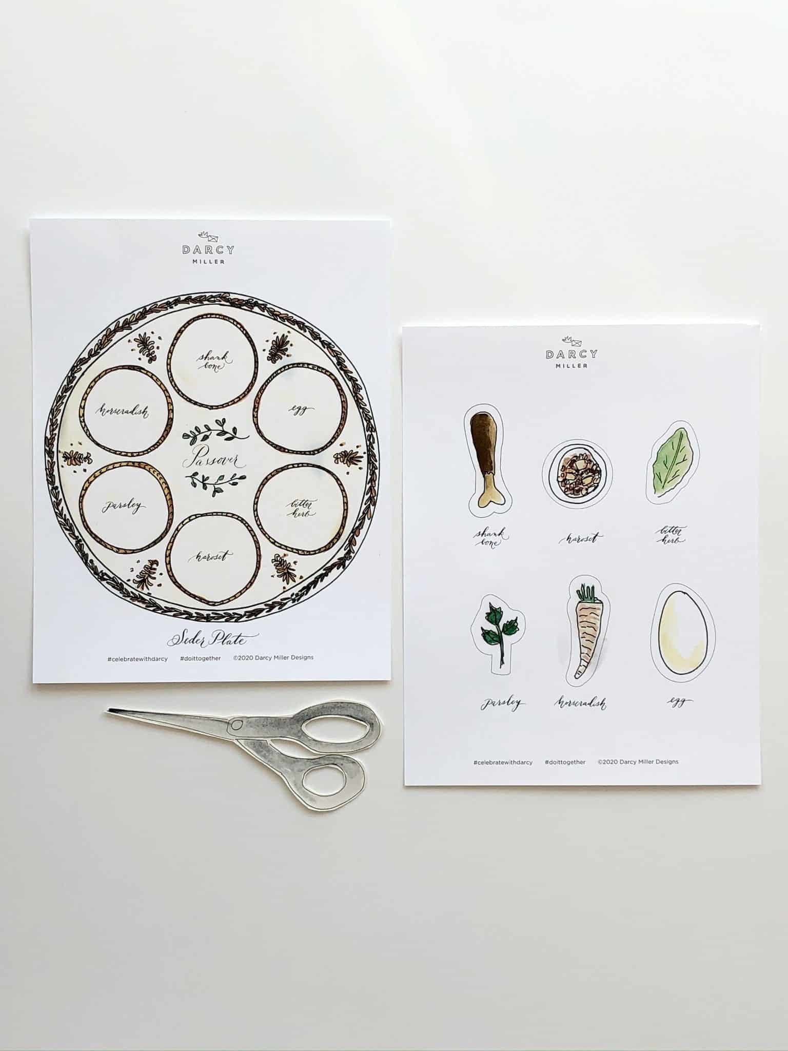 Printable Passover Seder Plate Darcy Miller Designs