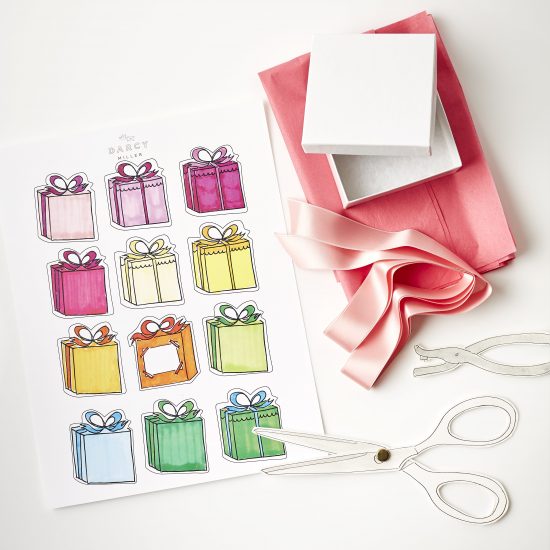 Gift Box Gift Tags | Darcy Miller Designs