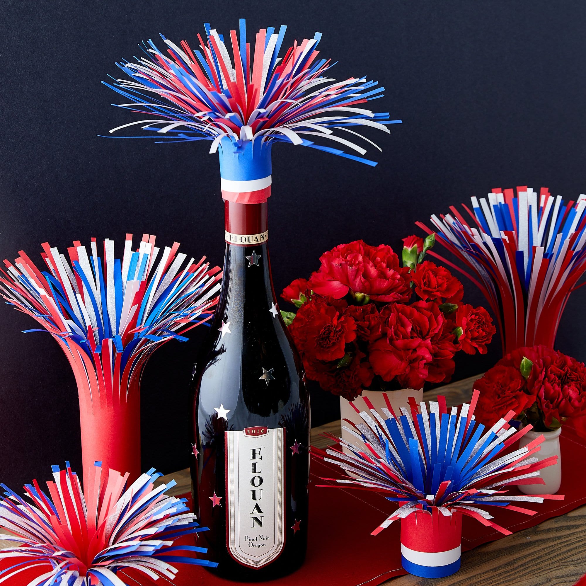 Firework Wine Bottle Topper | Darcy Miller Designs