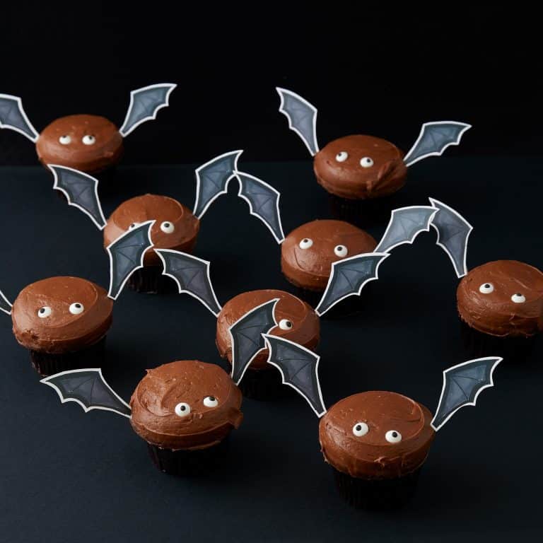 Halloween Spooky Bat Cupcakes | Darcy Miller Designs