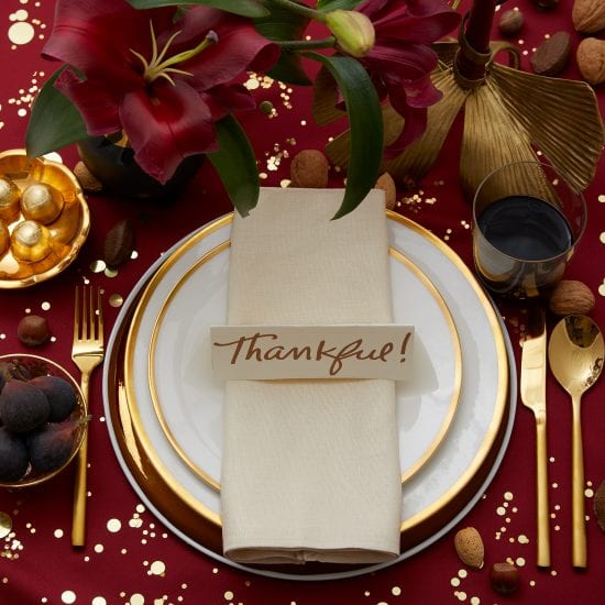 Darcy Miller, Darcy Miller Designs, Thanksgiving, Place setting, table setting, thankful, place card, easy, Printable, Template