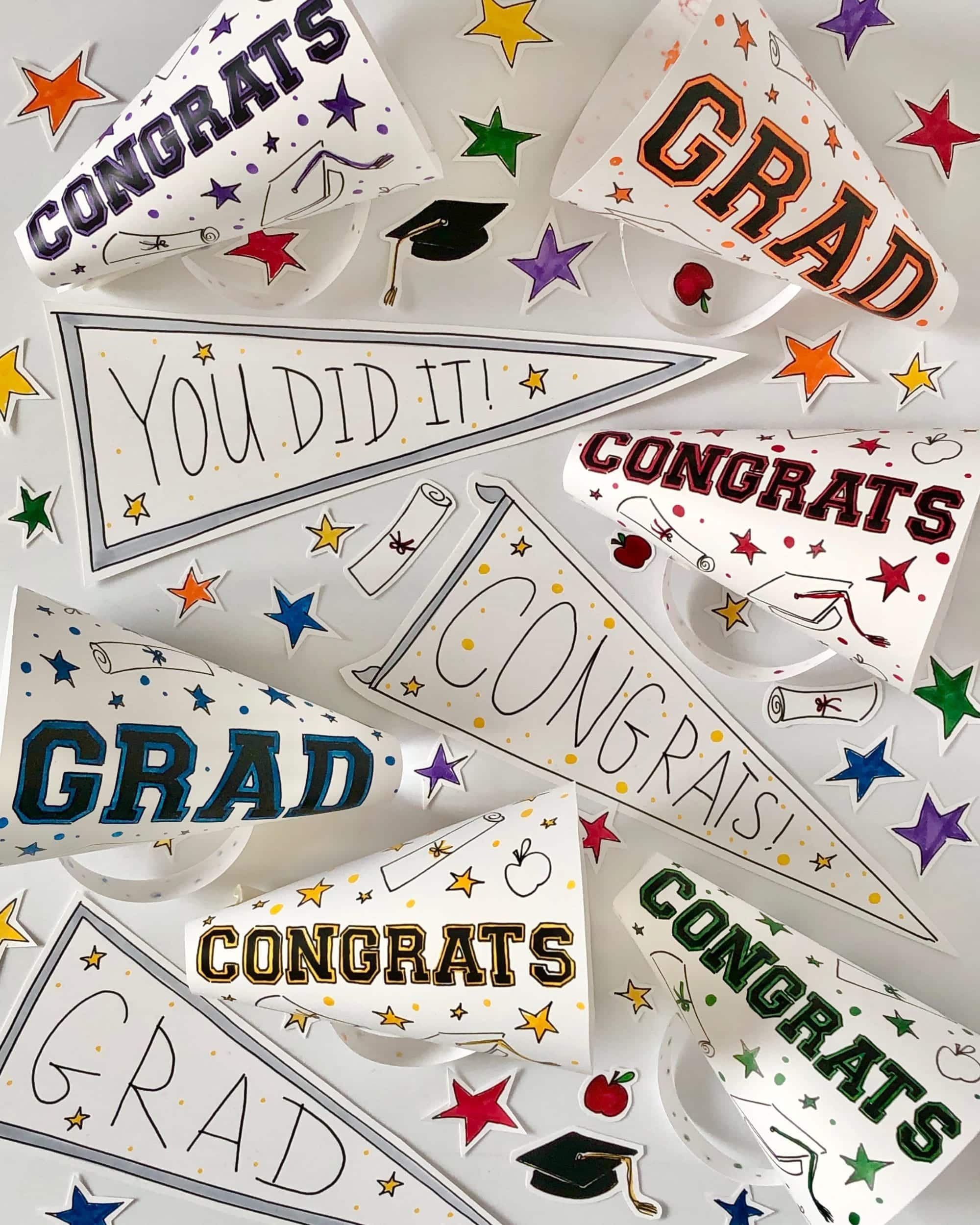 Graduation Megaphone and Pennant | Darcy Miller Designs