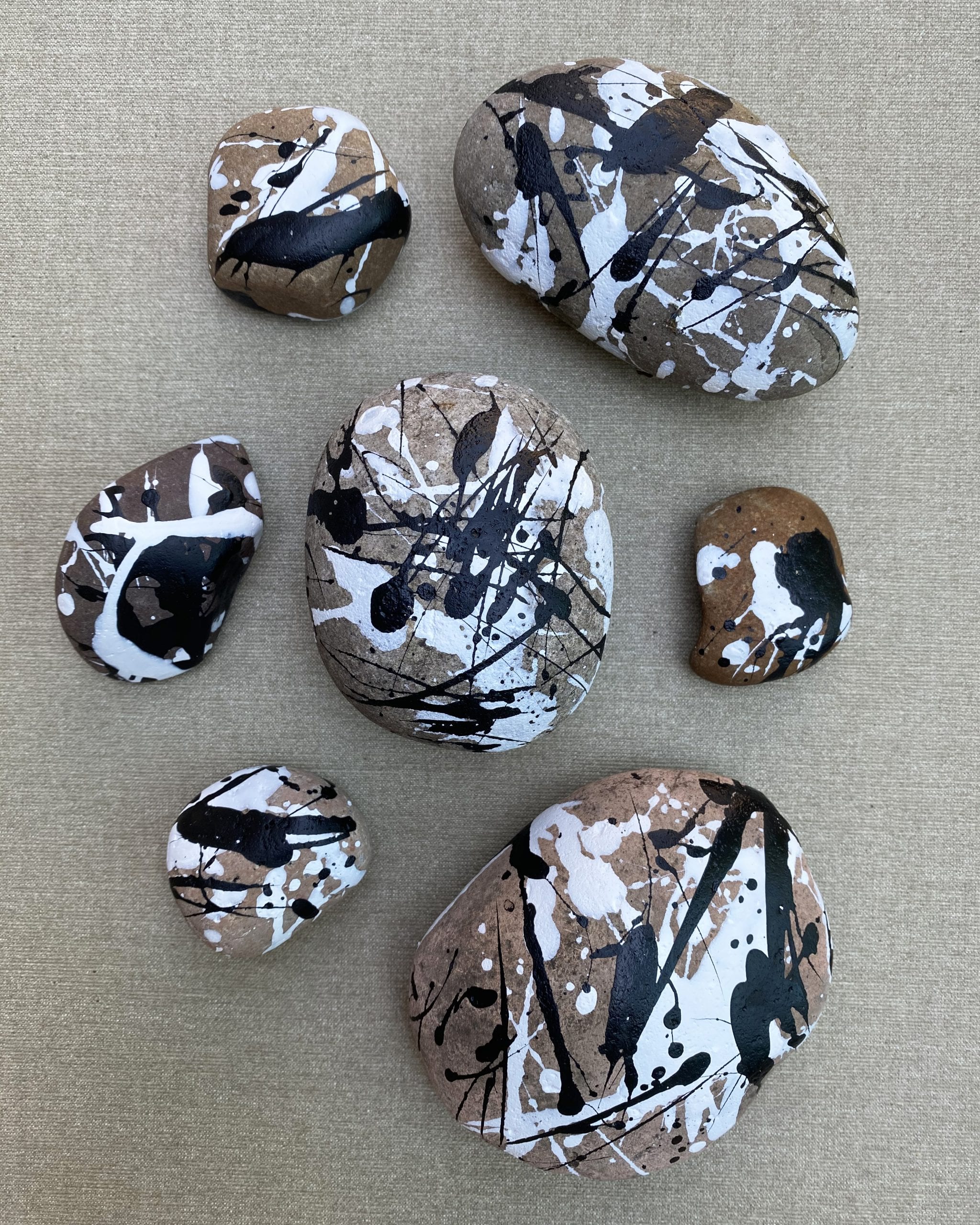 Splatter-Paint Rocks | Darcy Miller Designs