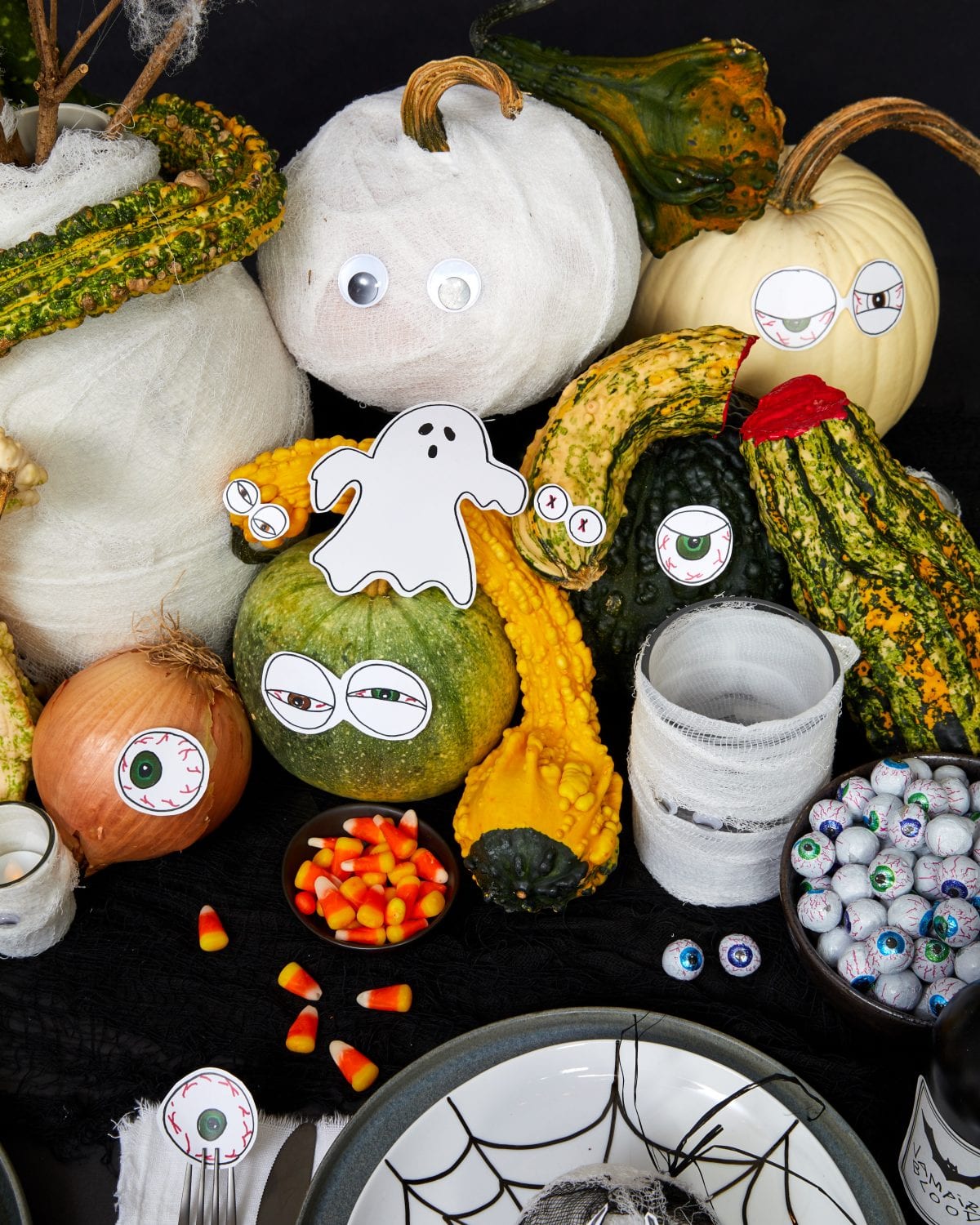 Darcy Miller, Darcy Miller Designs, Halloween, Gourd Decor for Halloween