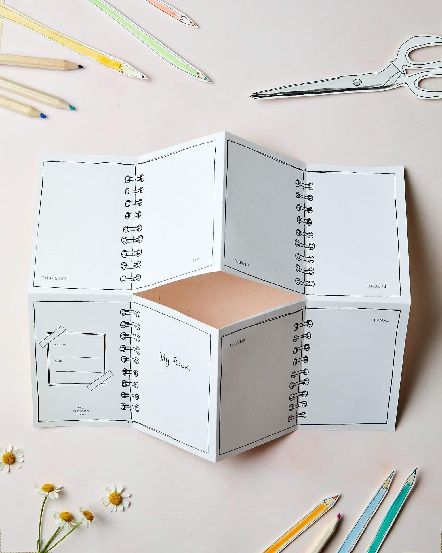 DIY Mini Sketchbook Journals | Darcy Miller Designs