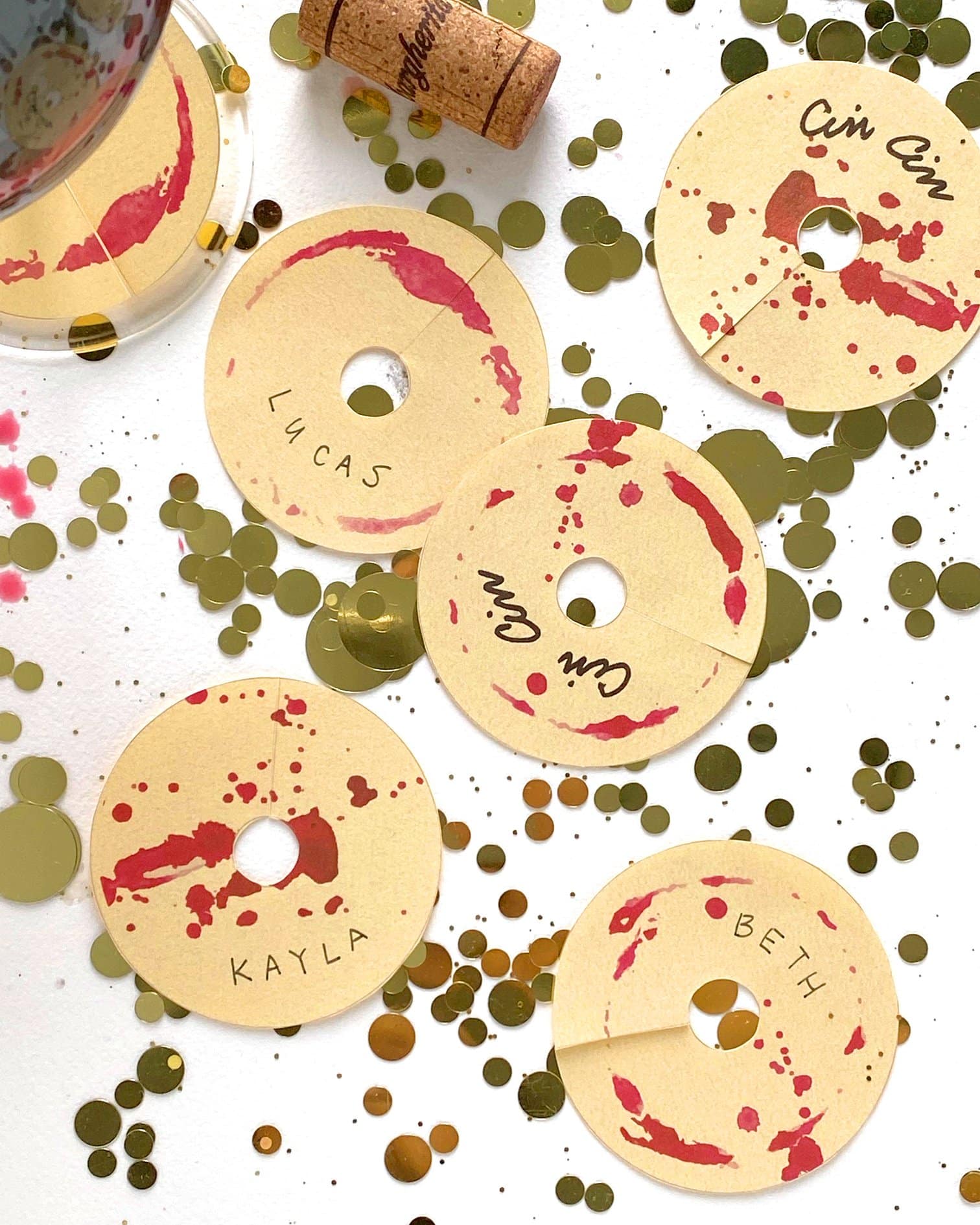 Printable Wine Charms | Darcy Miller Designs