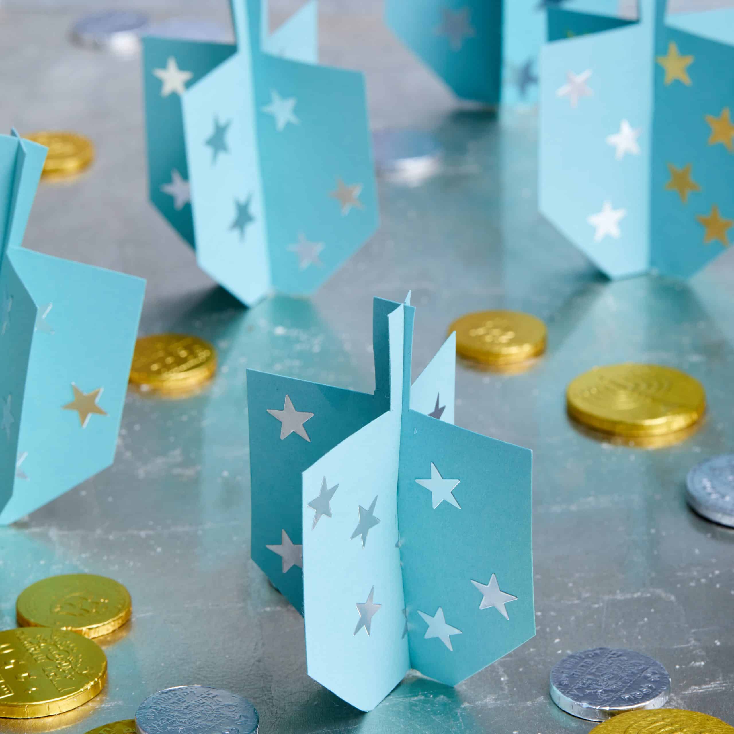 DIY Hanukkah Dreidel Decor | Darcy Miller Designs