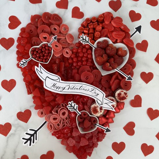 Heart-Shaped Candy-Cuterie Board